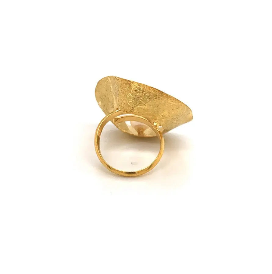 - Sea & Moon Medium Ring, Sterling Silver with Gold Plate