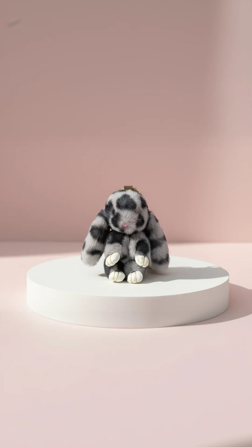Plush Fluffy Bunny Rabbit Key Ring & Bag Charm