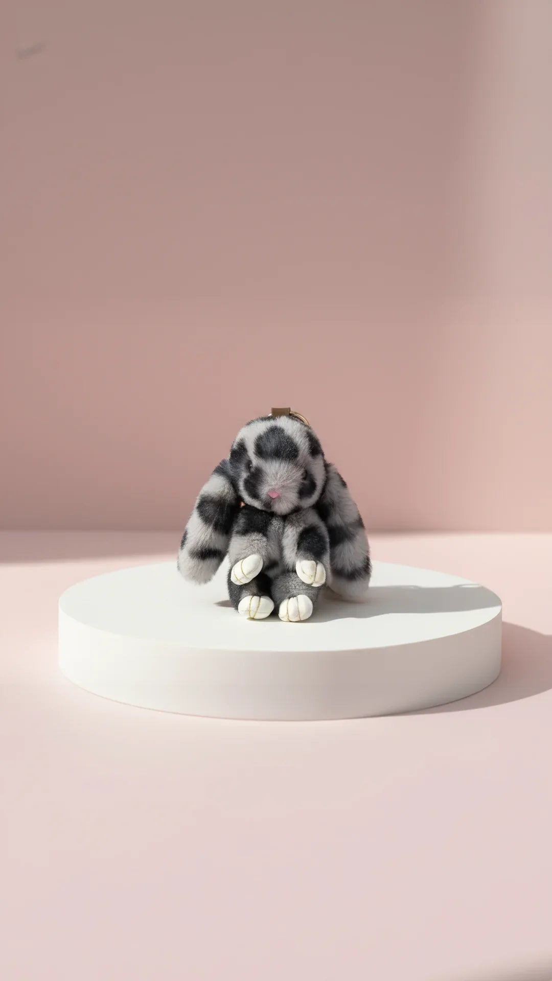 Plush Fluffy Bunny Rabbit Key Ring & Bag Charm