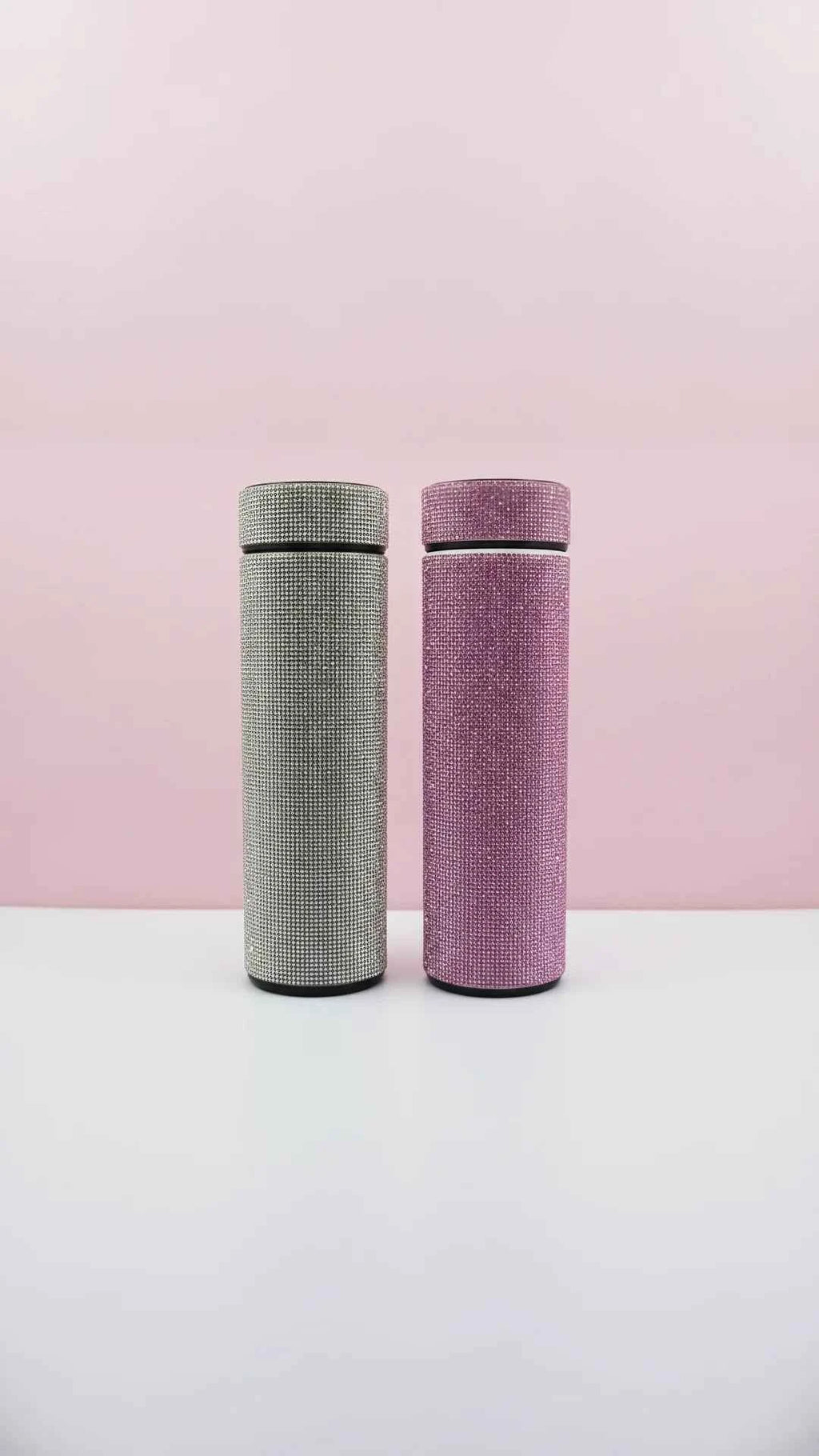 Crystal Encrusted LED Thermal Smart Cup With Temperature Display