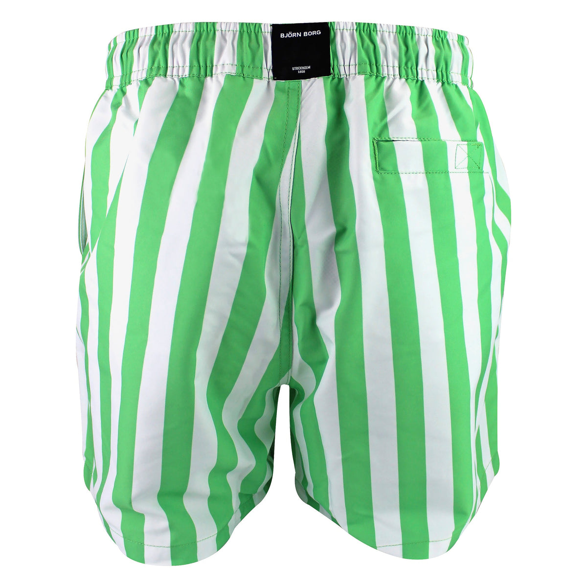 Loose Fitting Print Swimming Trunks With Pocket For Men
