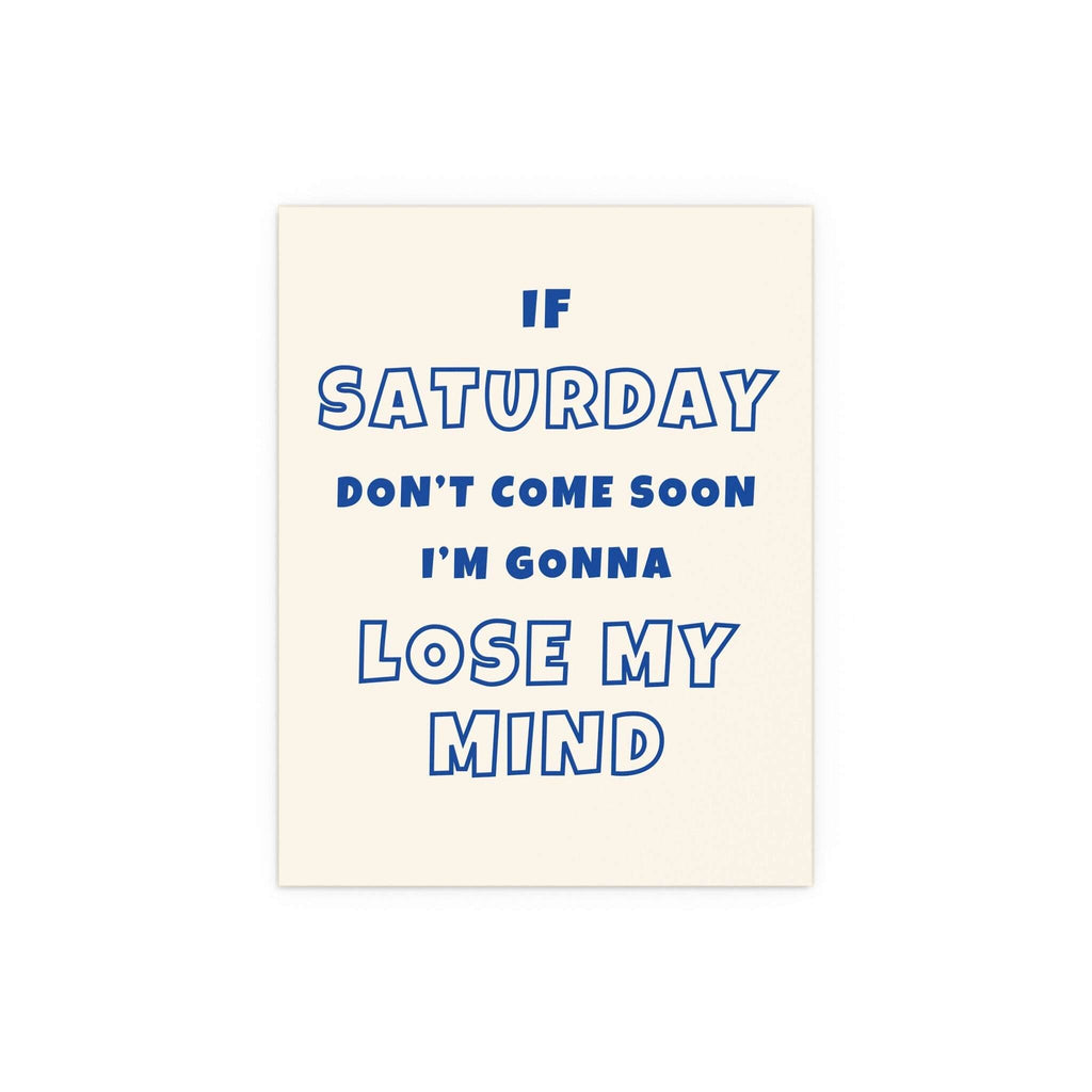 Sam Fender - Saturday (Off-white & Blue)