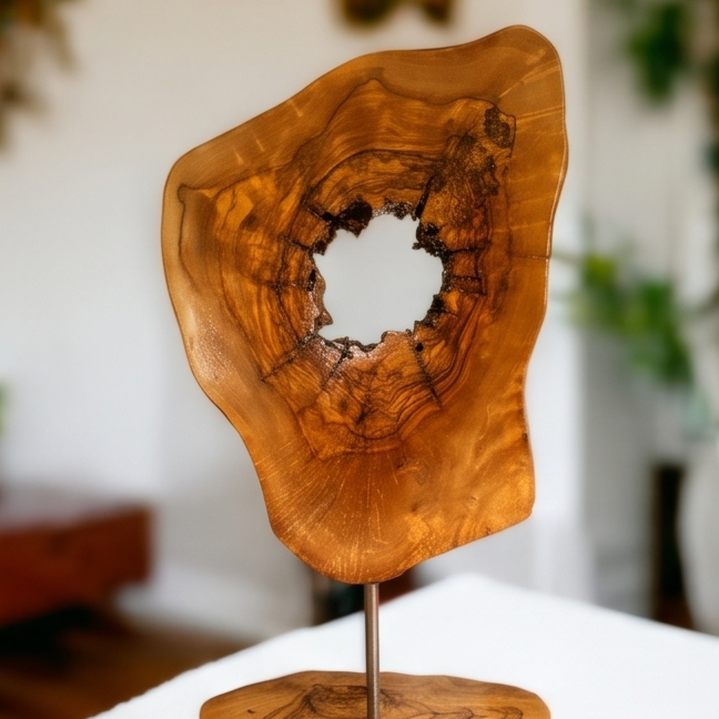 Olive Wood Unique Decorative Sculpture, home decor, gift