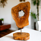 Olive Wood Unique Decorative Sculpture, home decor, gift