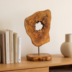 Olive Wood Unique Decorative Sculpture, home decor, gift