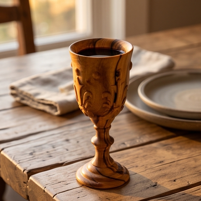 A beautiful 3 D wine cup