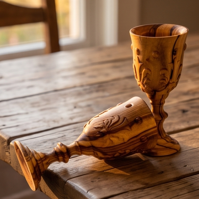 A beautiful 3 D wine cup