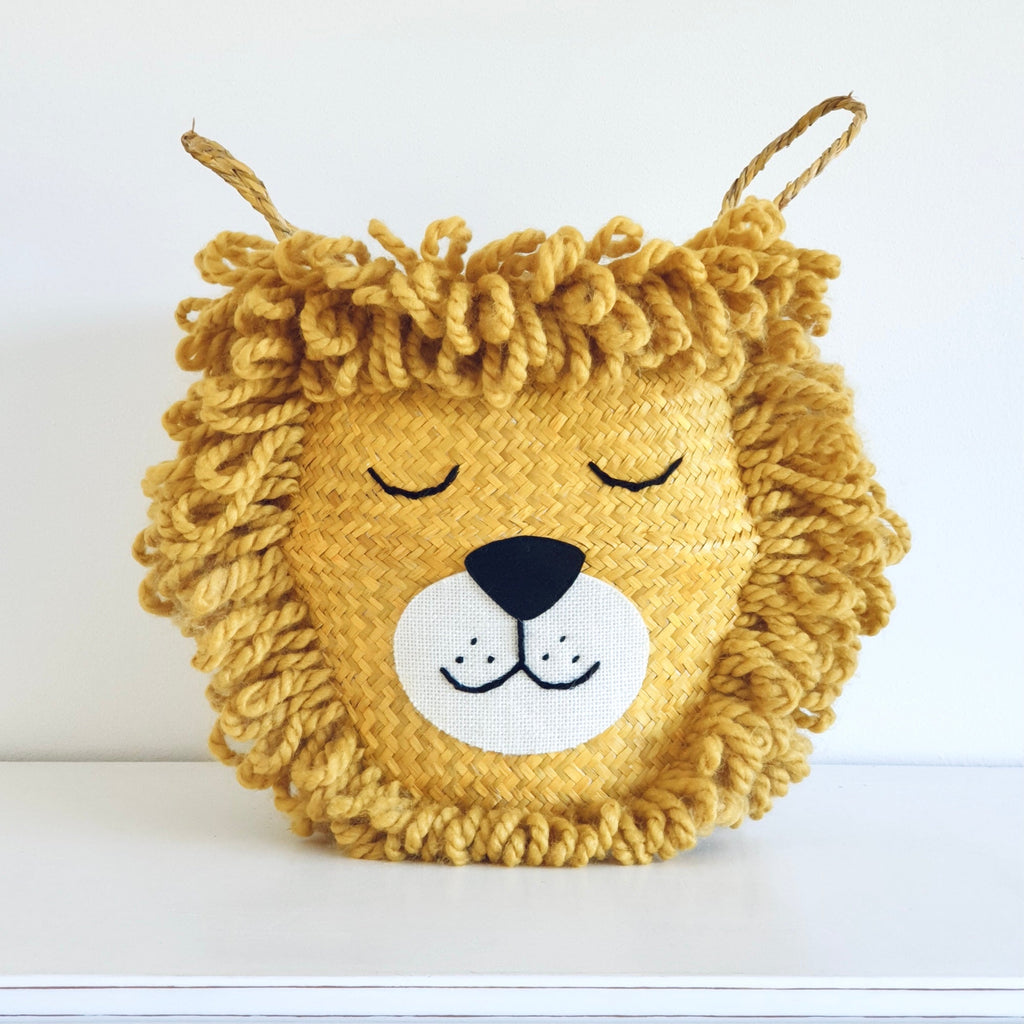 - Yellow Lion Basket - Medium