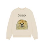 Snuggle Up in Style: Fawn Chow Chow Oversized Sweatshirt