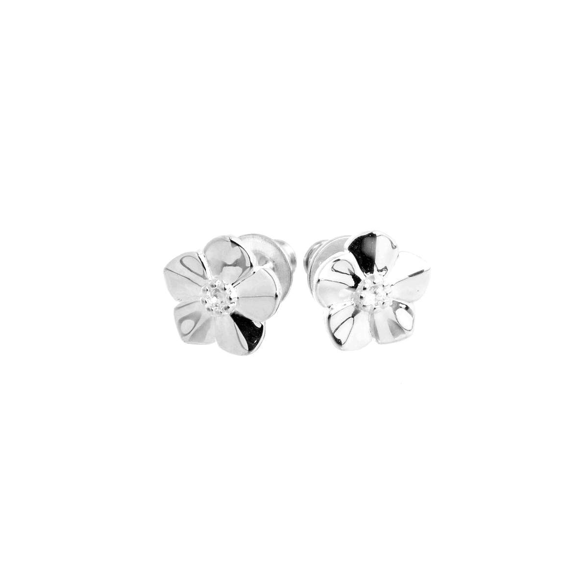 - Forget-Me-Not Silver Stud Earrings