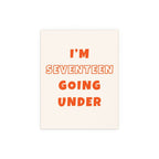 Sam Fender - Seventeen Going Under (Off-white + Orange)