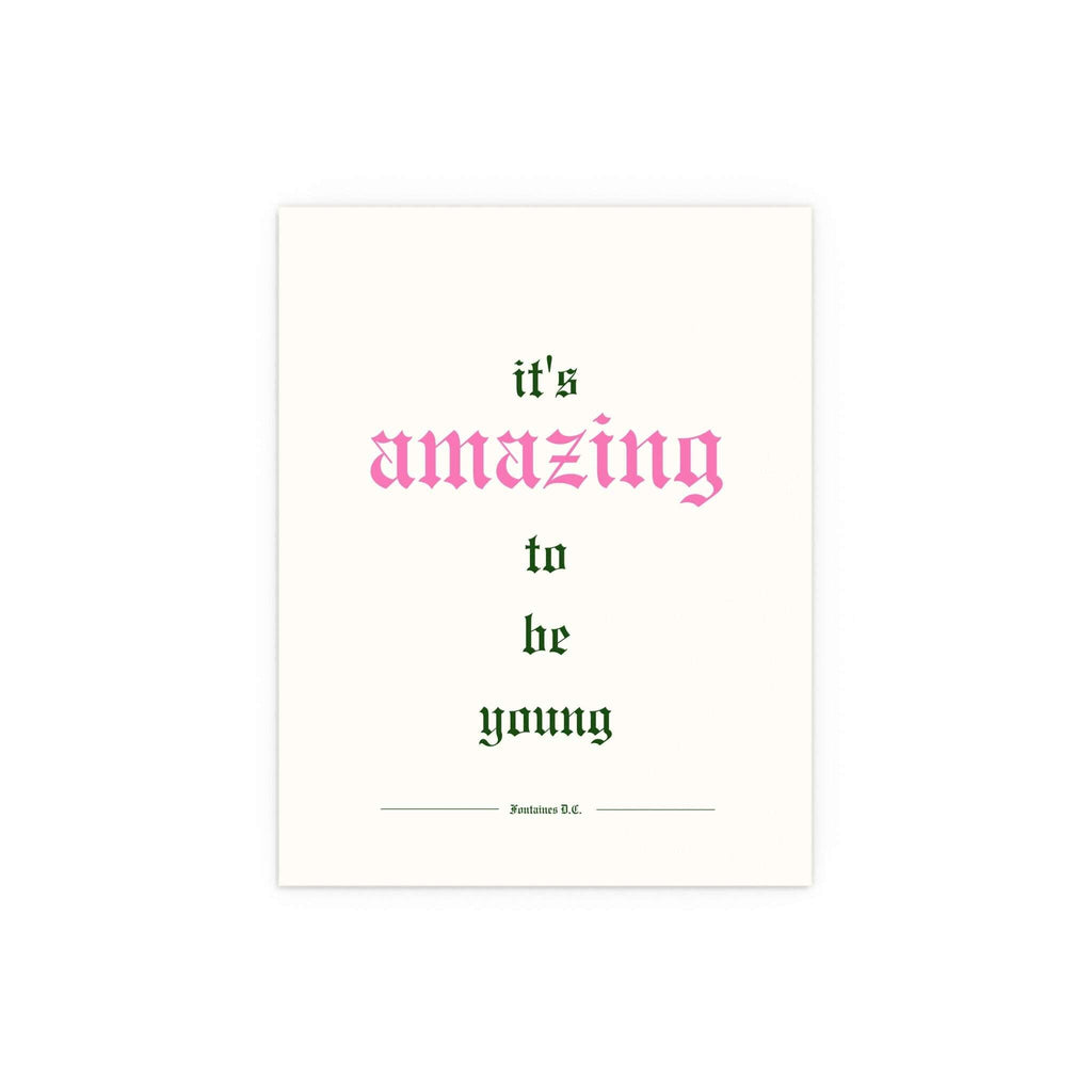 Fontaines DC - It's Amazing To Be Young (Off-white)
