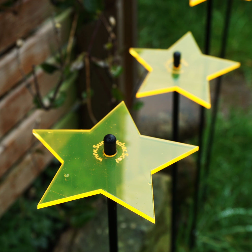 Garden Décor Ornaments Set of 5 'Shining Stars'