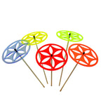 Large Garden Décor Ornaments Set of 5 'Sun Disc'