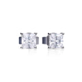 Diamonfire Princess Cut Zirconia Stud Earrings