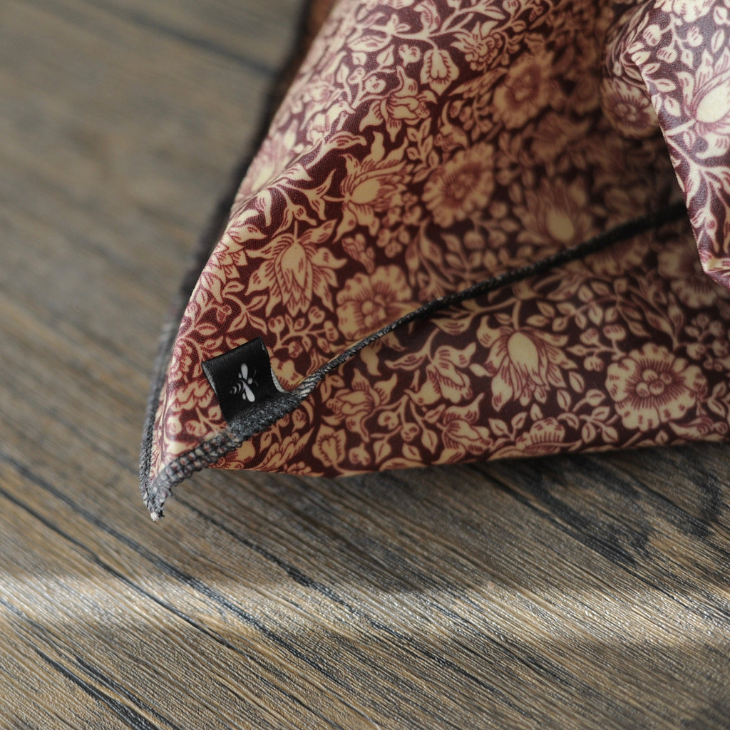 THE William Morris Beeswax Bag |Mallow Forest