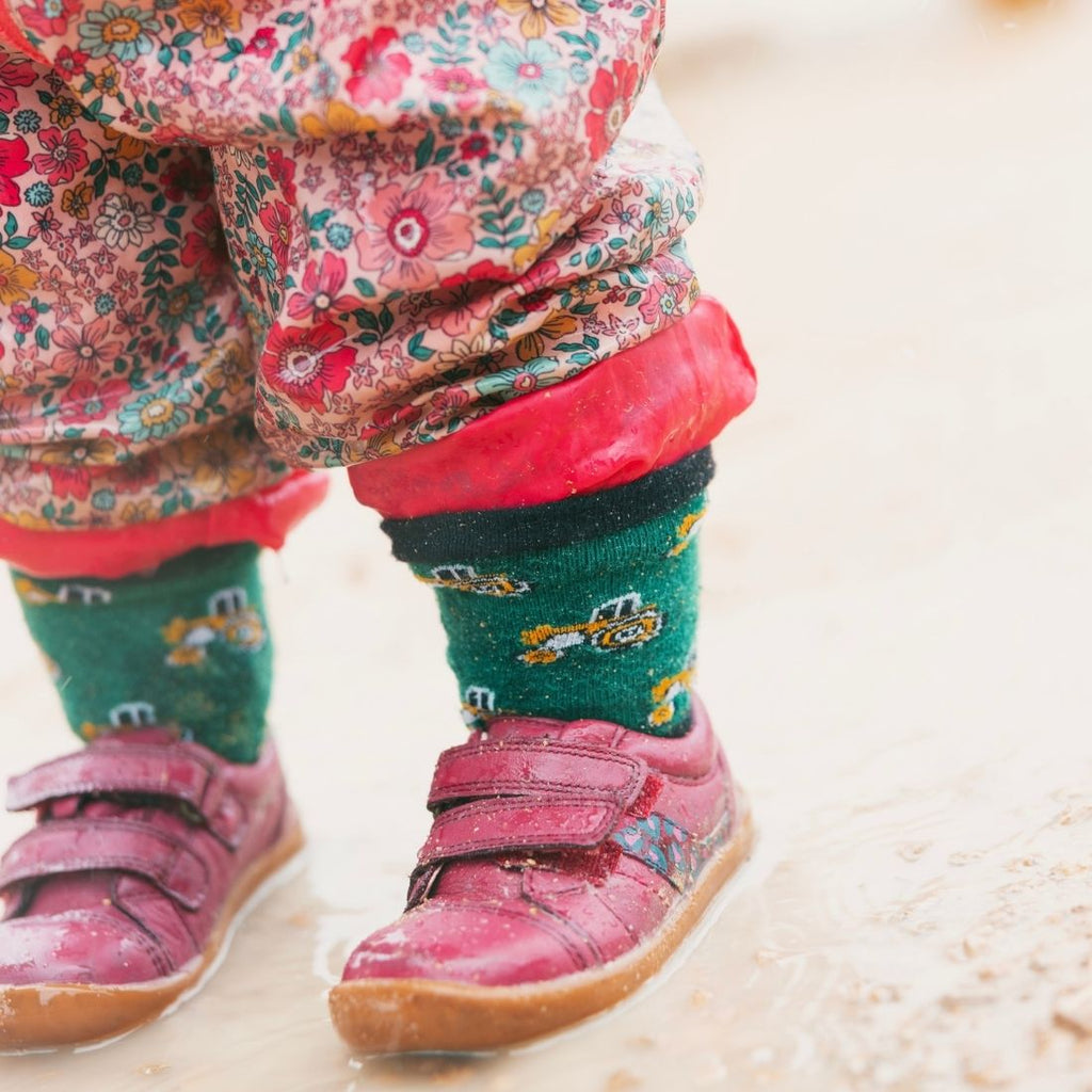 Children's Tractor Bamboo Socks
