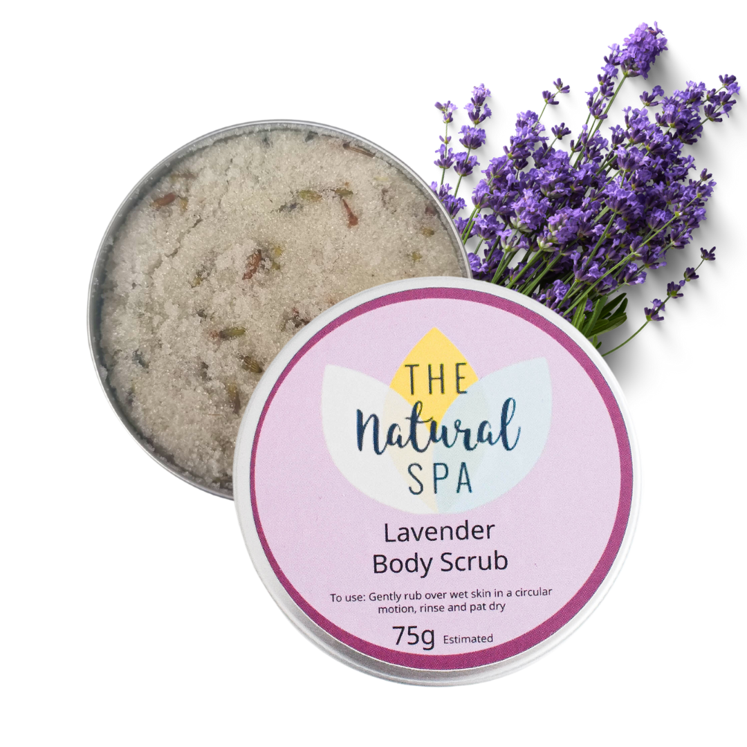 - Lavender Body Scrub | Natural Exfoliating Sugar Scrub for Relaxing, Smooth Skin | Vegan, Plastic-Free Skincare | 3 Size Options