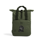 "Pug or Snorty Potato?" Ethical Backpack for Pug Lovers! Black Pug Version