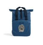 Blue Chow Chow Chic: Aloof Floof Roll-Top Backpack