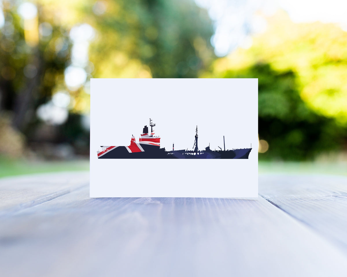 Rover Class Blue Ensign Greeting Card