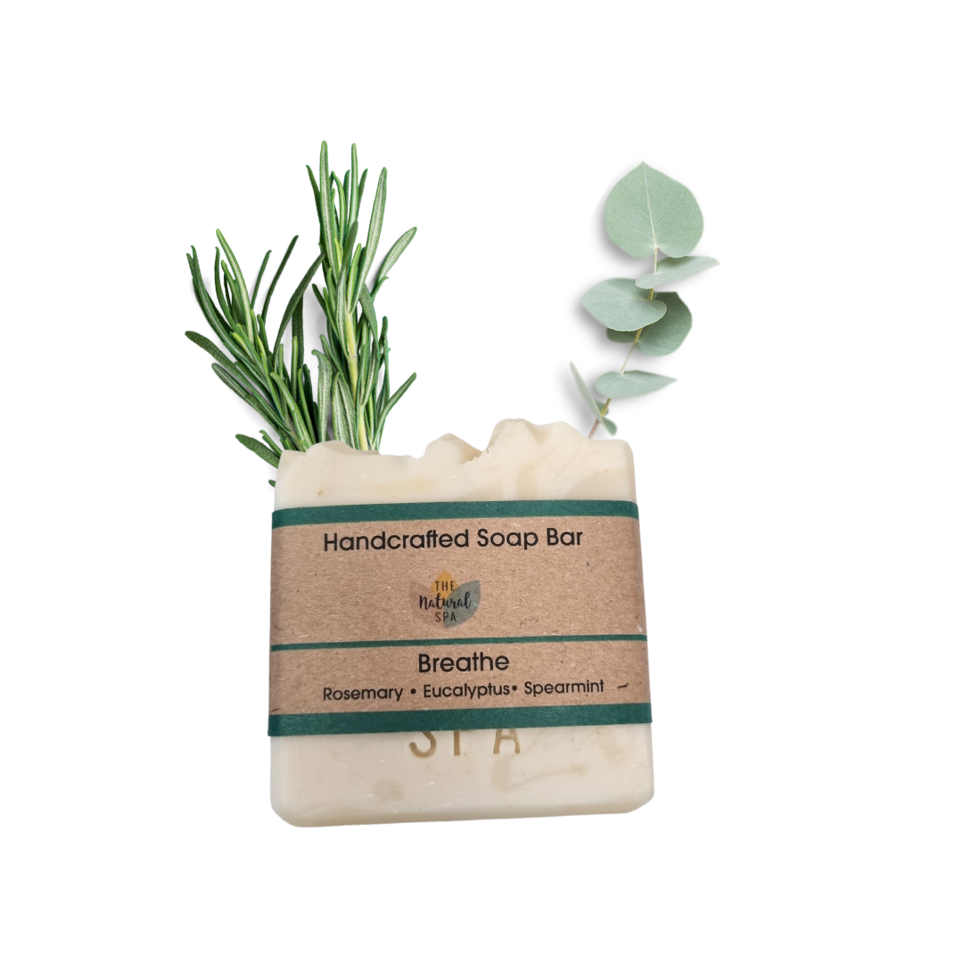 - Breathe Cold Process Soap - Rosemary Eucalyptus and Spearmint - 3 different styles