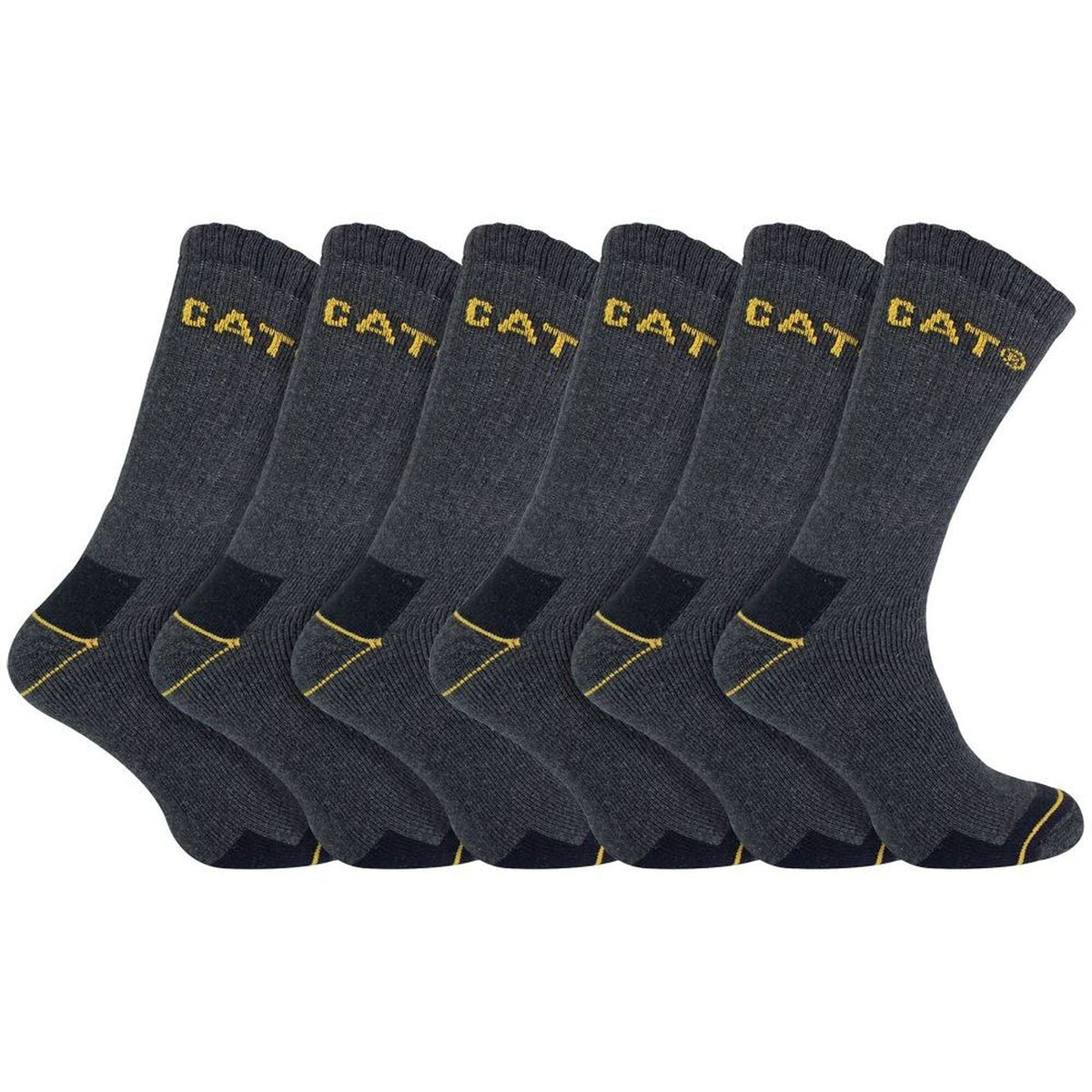 6 Pack Unisex Heavy Duty Work Socks for Steel Toe Boots