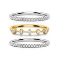 Celeste Stacking Ring Set (Silver & Gold)