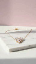 Butterfly Crystal Long Necklace