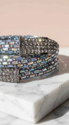 Elixir Collection Serpent Wrap Around Crystal Cuff