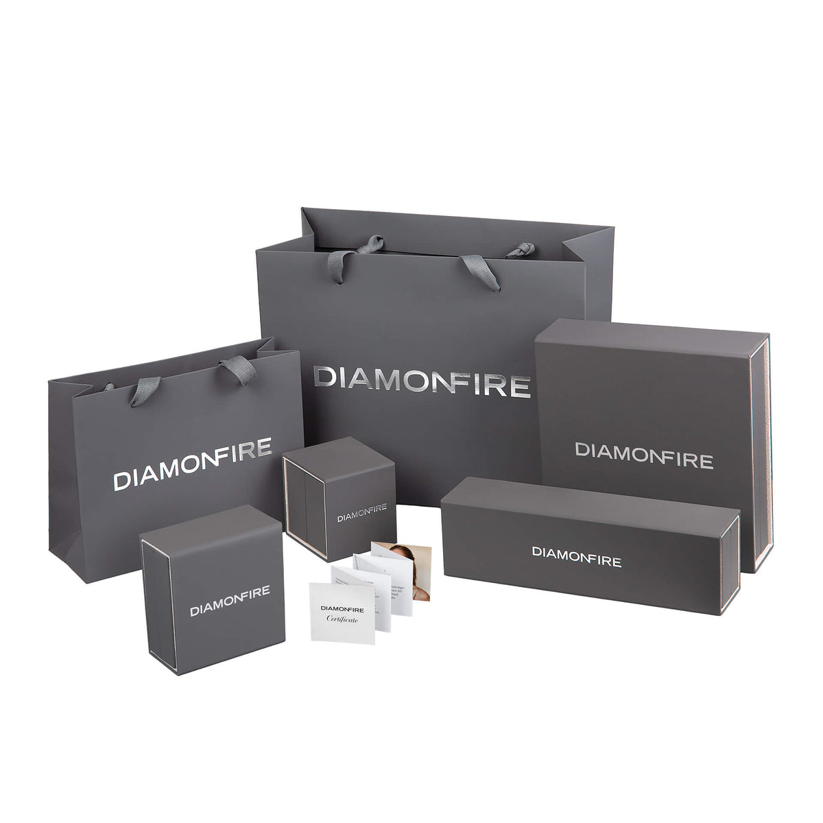 Diamonfire Four Claw Carat Stud Earrings