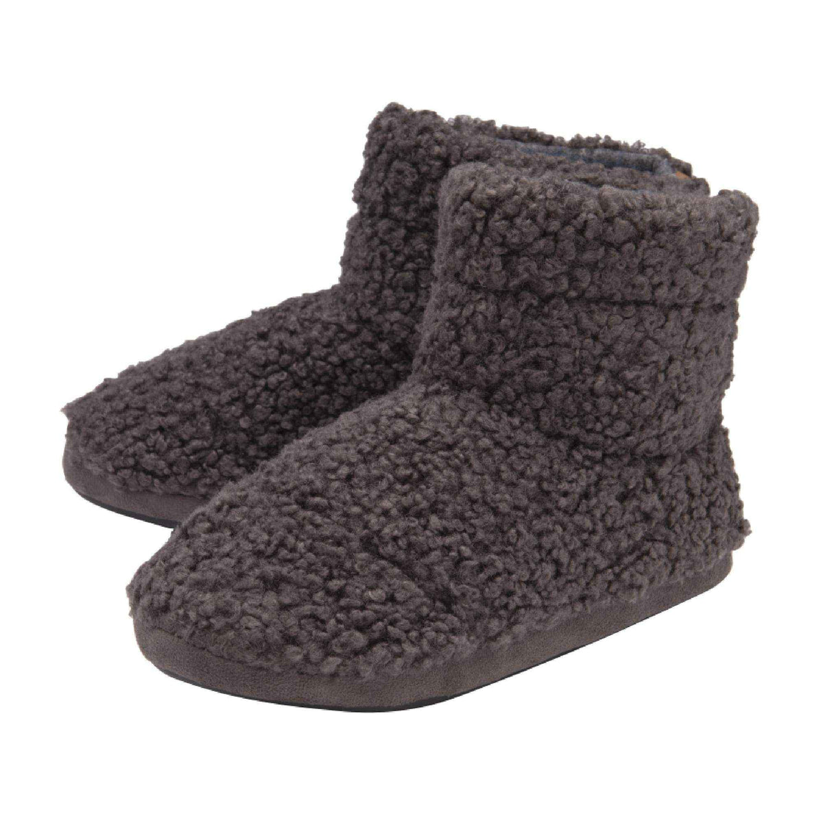 Mens Furry Sherpa Memory Foam Slipper Boots (6 Sizes)