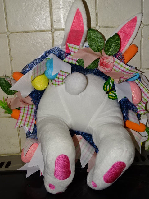 Cute Plush  'Bunny Bum'   Decorative Easter Soft Wreath For Home Or Shop Display