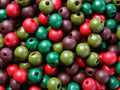 Wooden Autumn Splendour Mix 9-10mm Beads