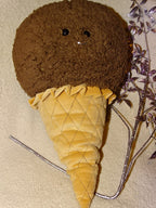 Cute Giant Chocolate Ice Cream Cone Plush    50cm (approx)