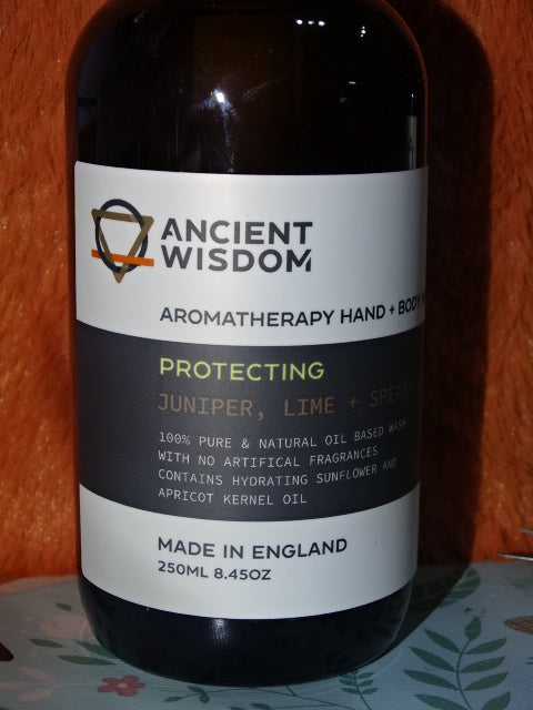 Fragranced Hand And Body Wash 'Protecting'  Lime, Spearmint and Juniper  250ml