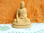 Buddha 10cm tall x 8cm W  (approx)  3D printed in wood PLA