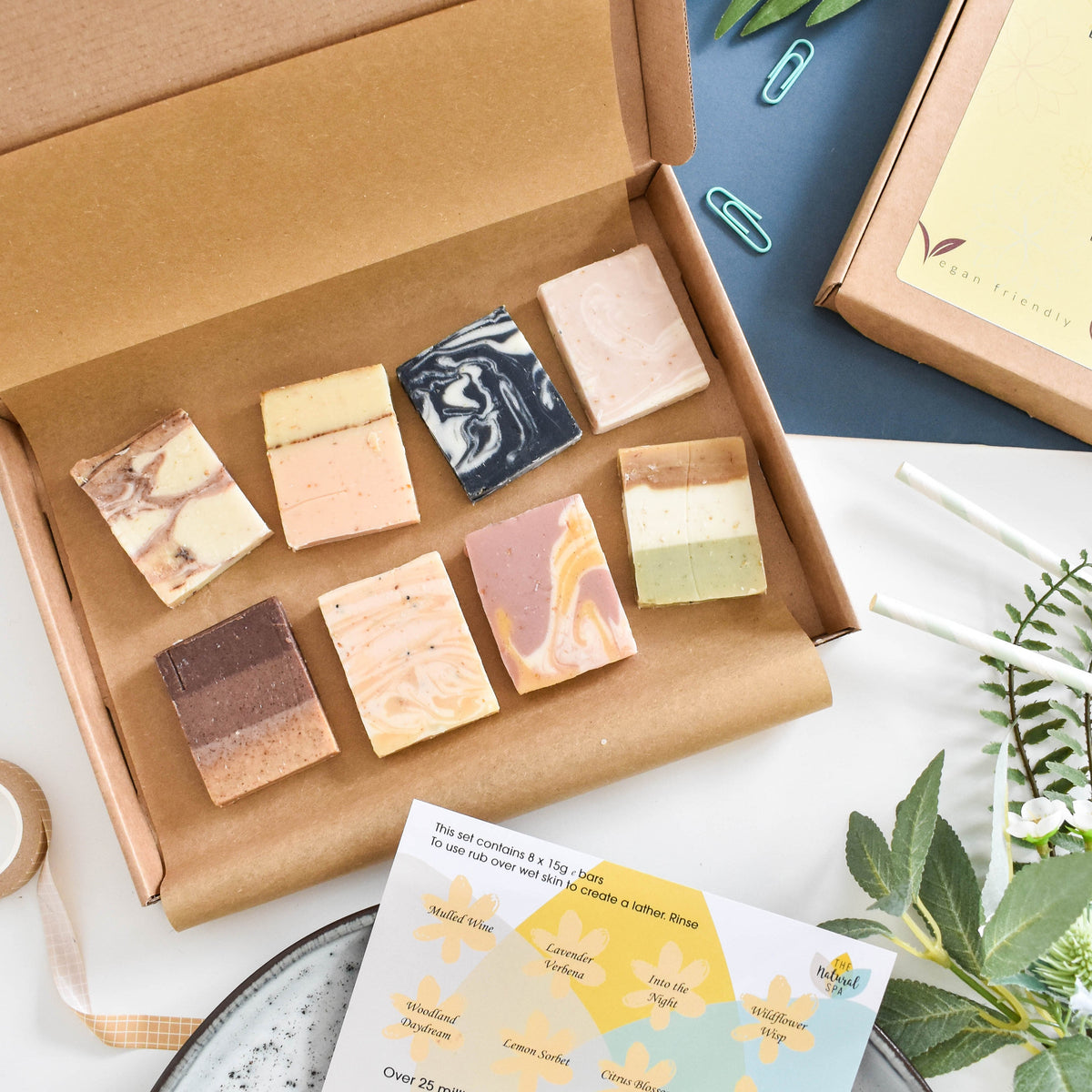 - Soap Sampler Gift Set | 8 x 25g Mini Travel Soaps | Natural Handcrafted Letterbox Gift | Vegan, Plastic-Free Skincare