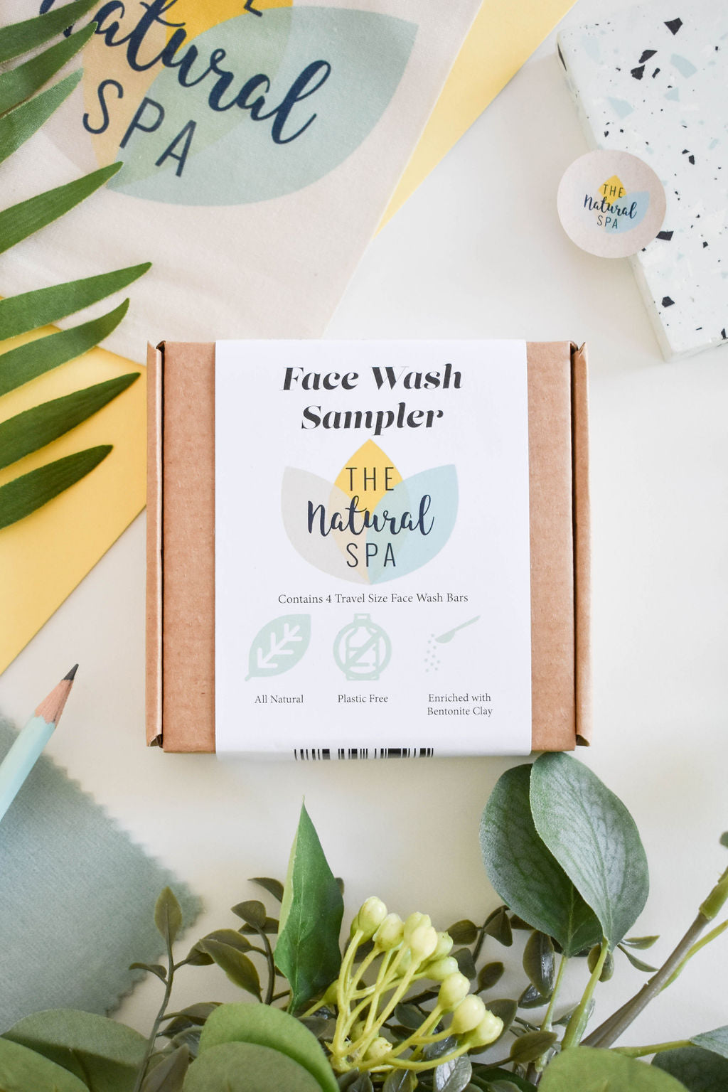 - Face Wash Sample Pack | 4 x 15g Natural Facial Cleansing Bars | Vegan, Plastic-Free Skincare | Perfect Travel & Trial Set