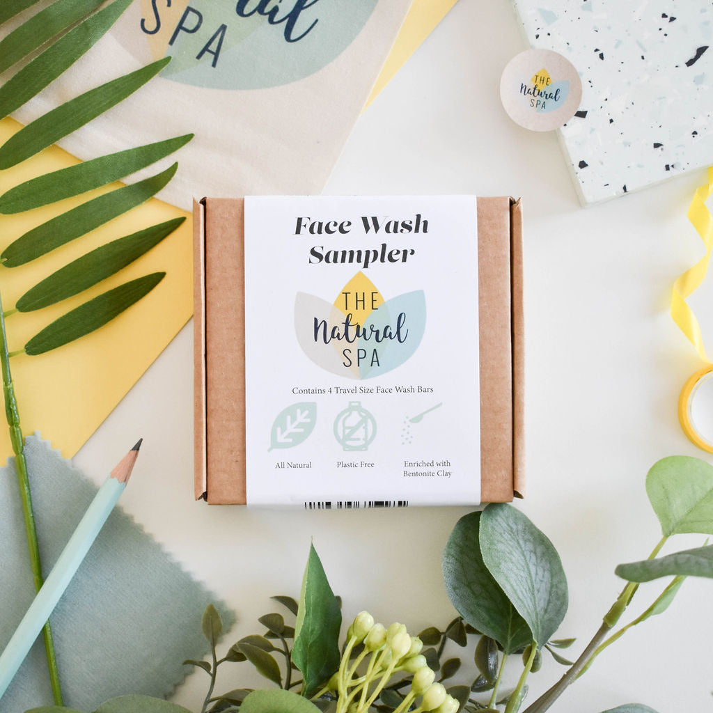- Face Wash Sample Pack | 4 x 15g Natural Facial Cleansing Bars | Vegan, Plastic-Free Skincare | Perfect Travel & Trial Set