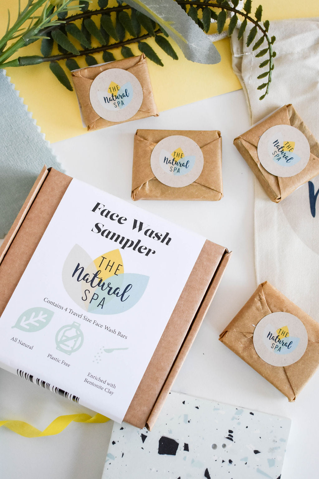 - Face Wash Sample Pack | 4 x 15g Natural Facial Cleansing Bars | Vegan, Plastic-Free Skincare | Perfect Travel & Trial Set
