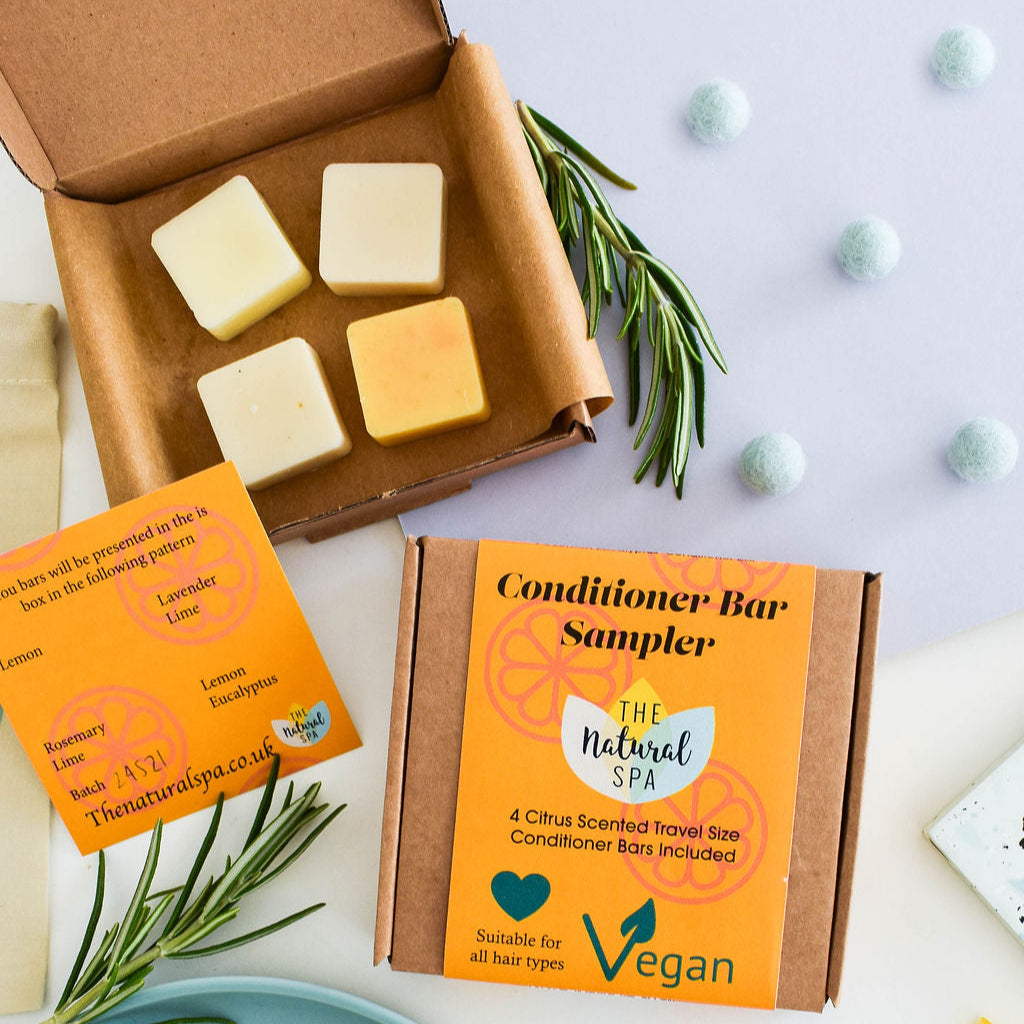 - Citrus  Mini Conditioner Bar Sampler - gift set with 4 mini conditioner  bars