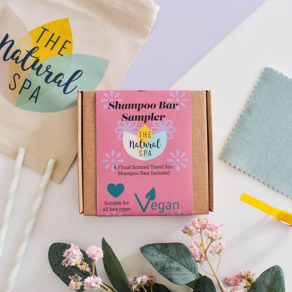 - Floral Mini Shampoo Sampler - gift set with 4 mini shampoo bars