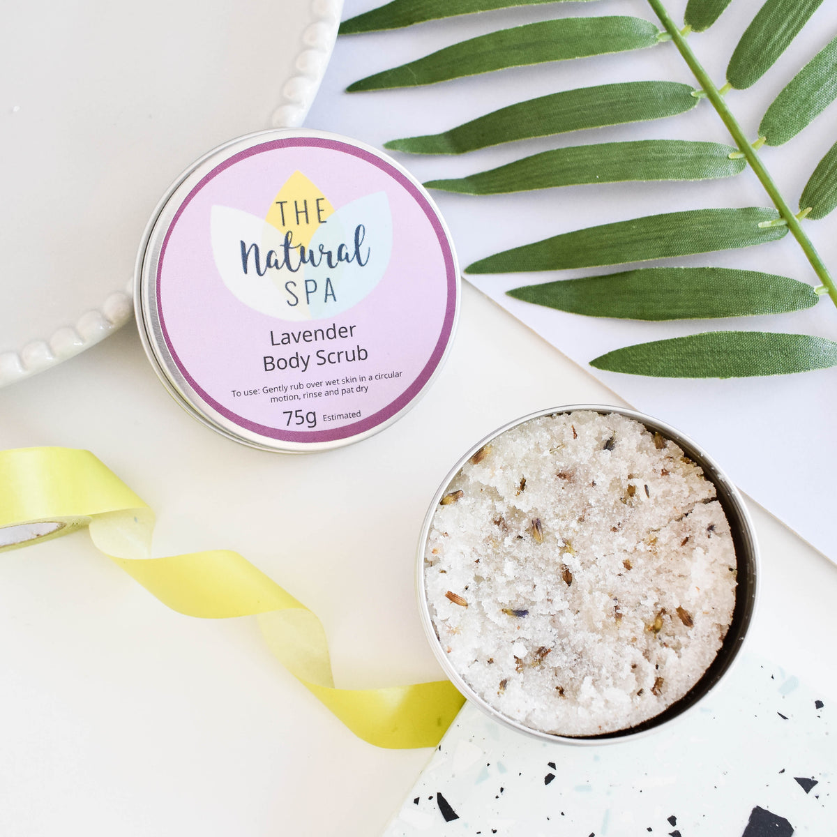 - Lavender Body Scrub | Natural Exfoliating Sugar Scrub for Relaxing, Smooth Skin | Vegan, Plastic-Free Skincare | 3 Size Options