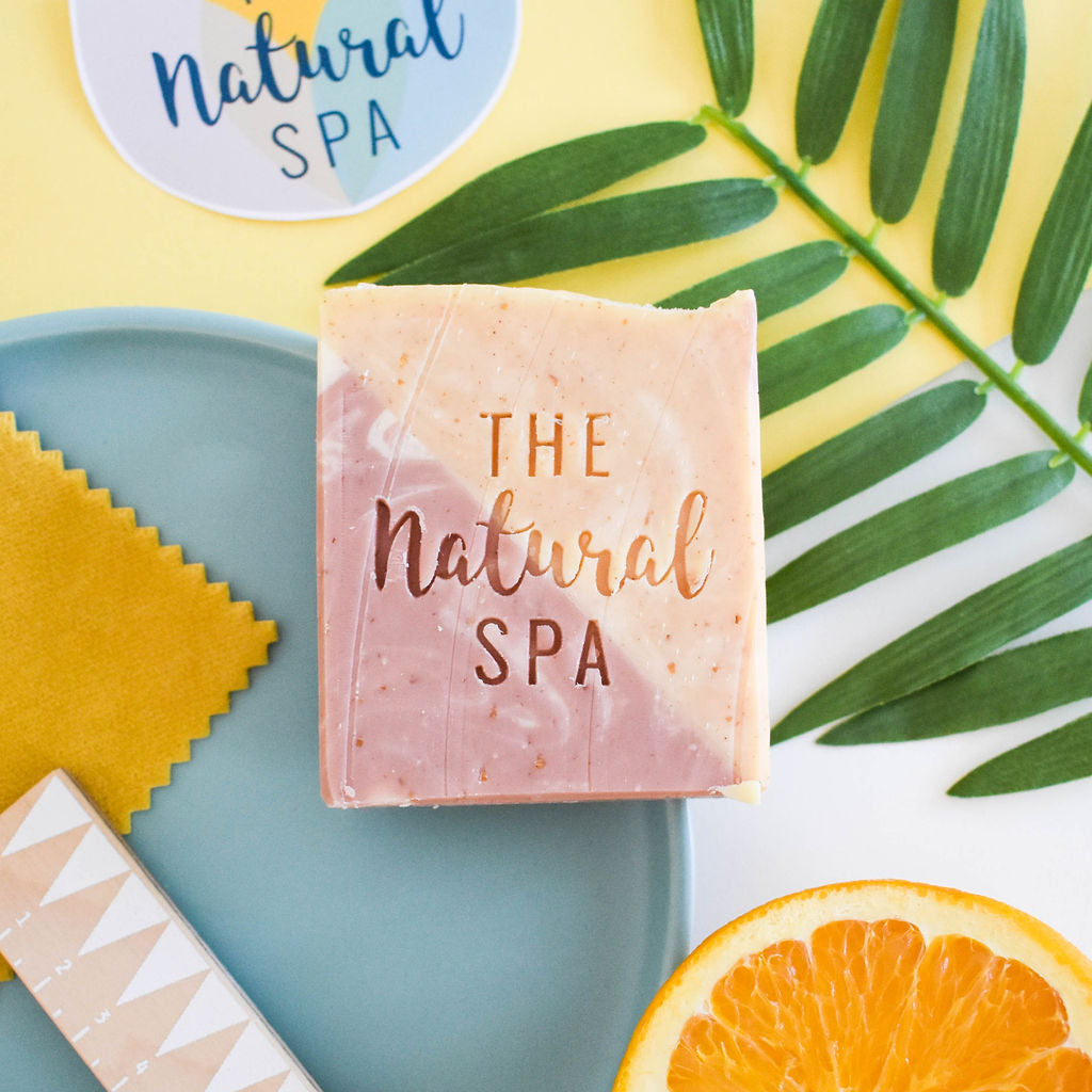 - Citrus Blossom Cold Process Soap - Lemongrass Orange and Palmarosa - 3 different styles