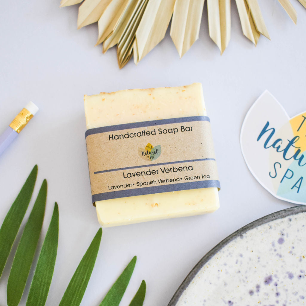 - Lavender Verbena Soap Bar | Spanish Verbena & Lavender Natural Handcrafted Soap | Vegan, Plastic-Free Skincare | 3 Styles Available