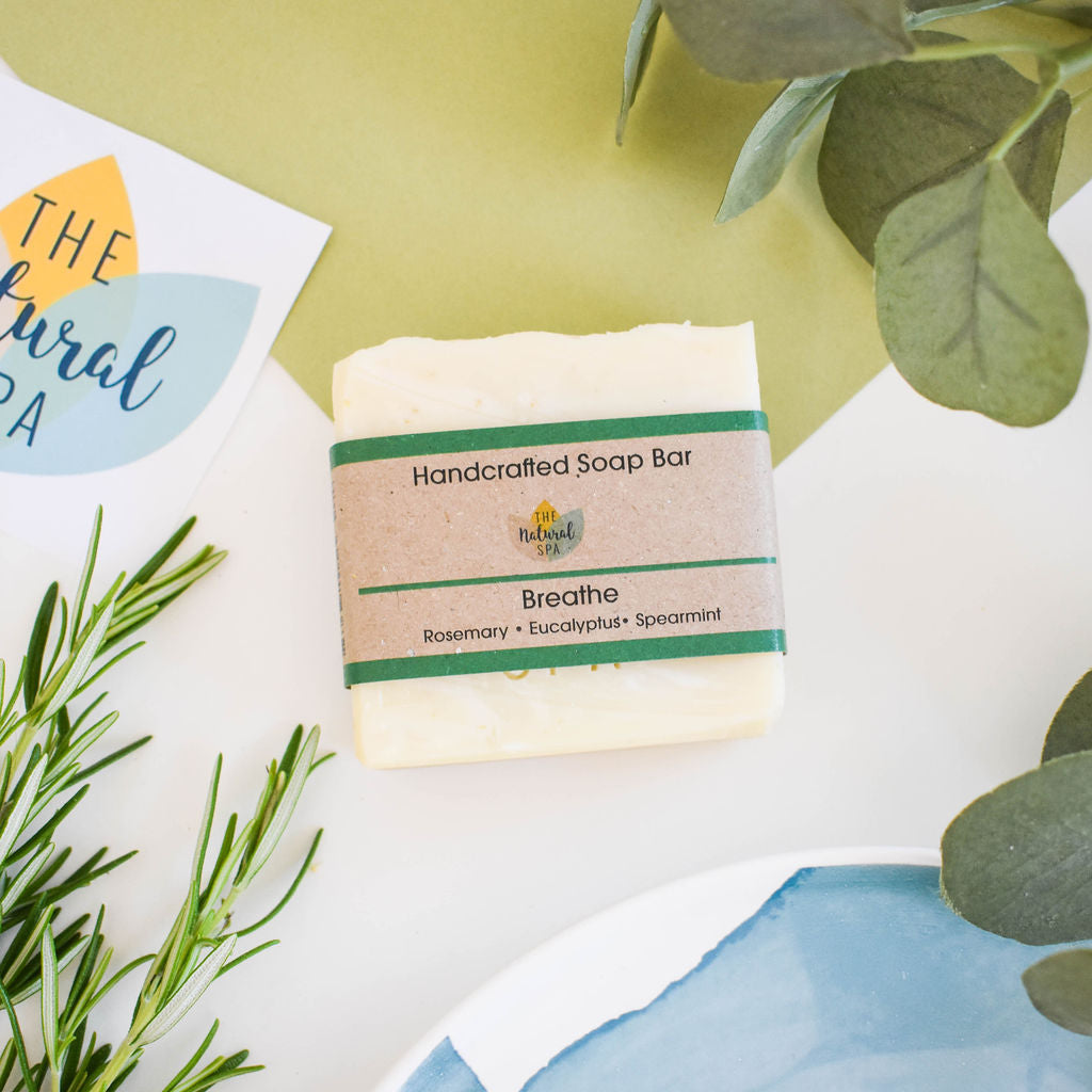 - Breathe Cold Process Soap - Rosemary Eucalyptus and Spearmint - 3 different styles