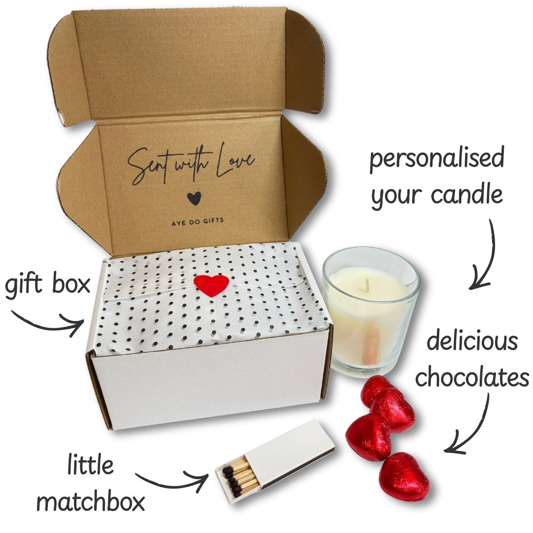 Personalised Dream Believe Achieve Candle Gift Set | Congratulations Gift