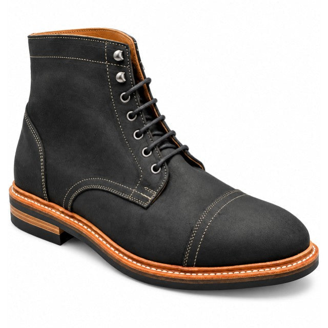 Grafton | Men's Cap Toe Boot | Black