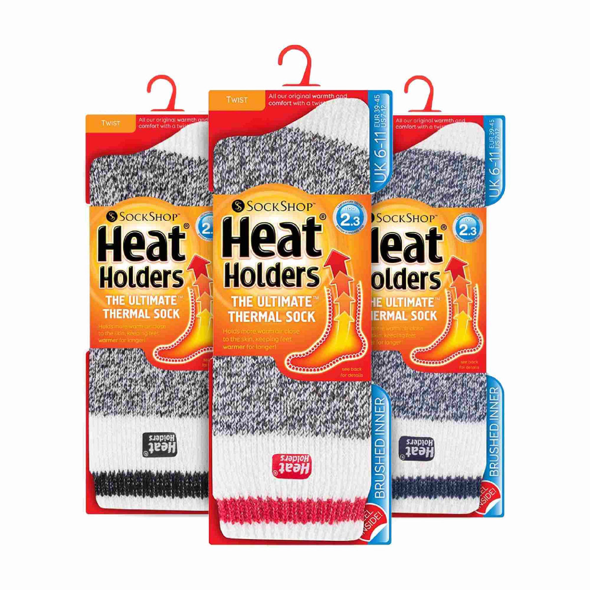 3 Pack Mens Insulated Thermal Socks for Winter
